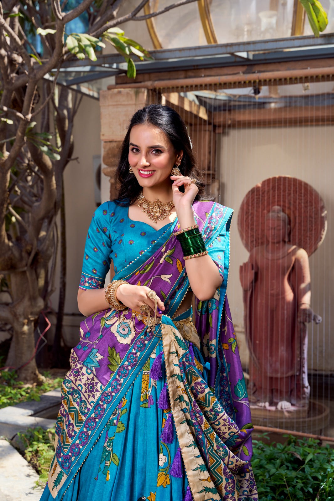 Tussar Silk Lehenga Choli