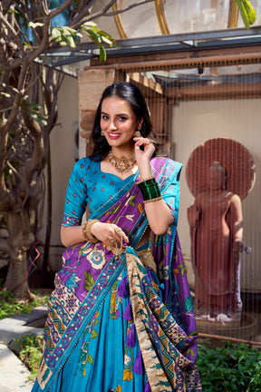 Tussar Silk Lehenga Choli