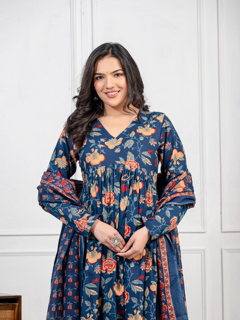 Light weight and breathable Pure cotton Kurti Set
