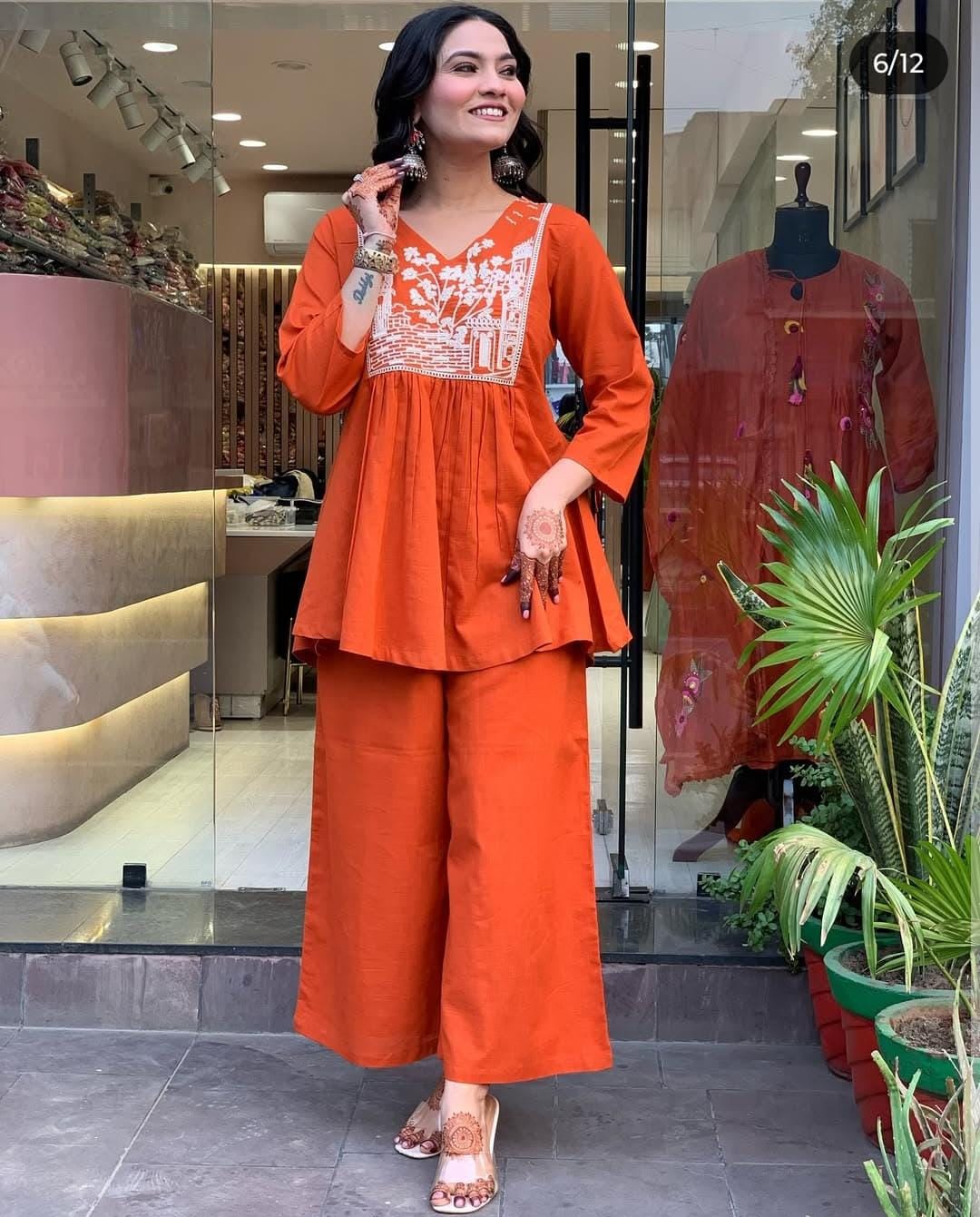 Summer-Ready Orange Co-ord Sets