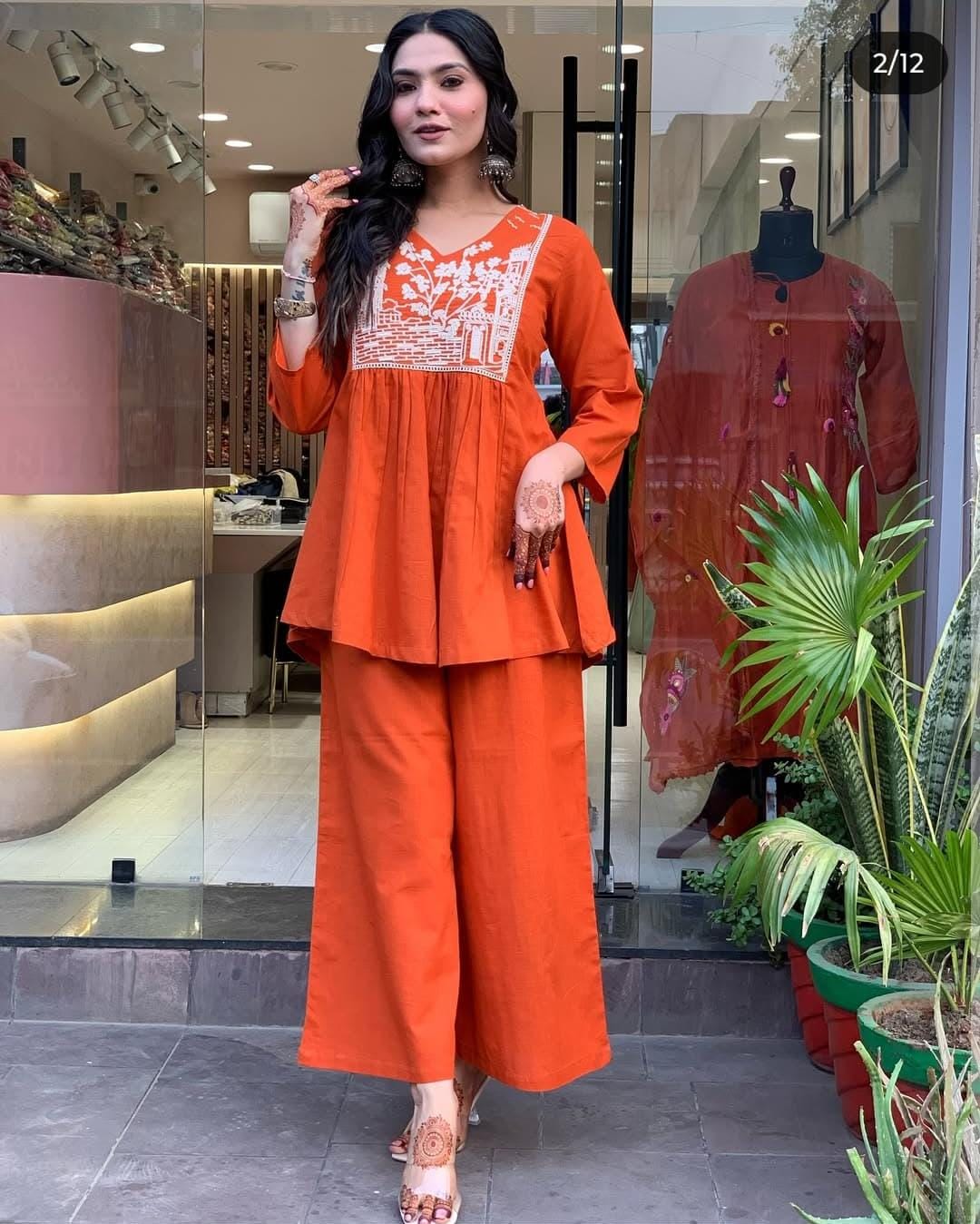 Summer-Ready Orange Co-ord Sets