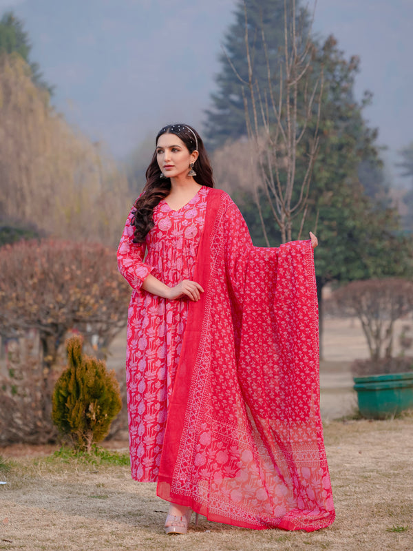 Summer Cotton Kurti Set