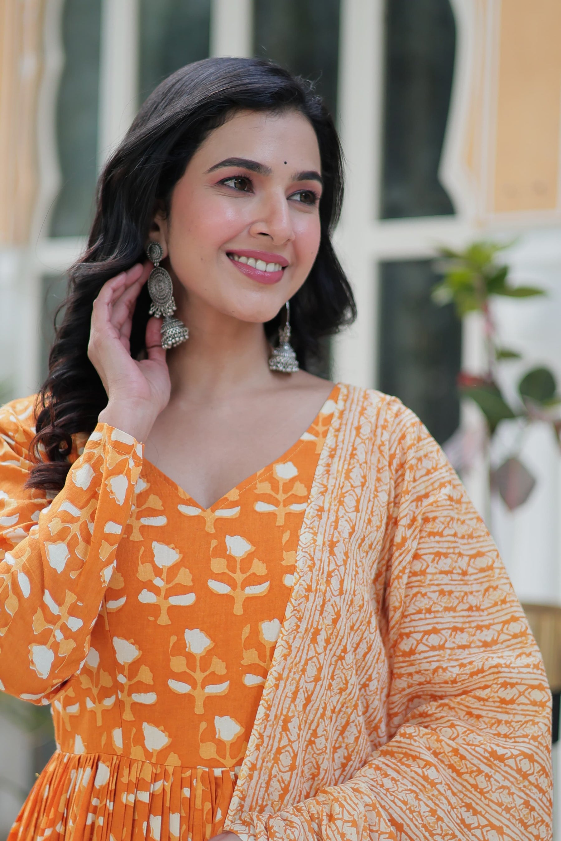 READYMADE COTTON KURTI WITH PANT & DUPATTA SET