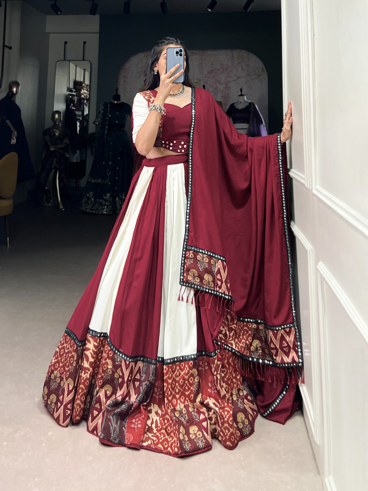 Premium Rayon with Mirror Work Lehenga Choli Collection