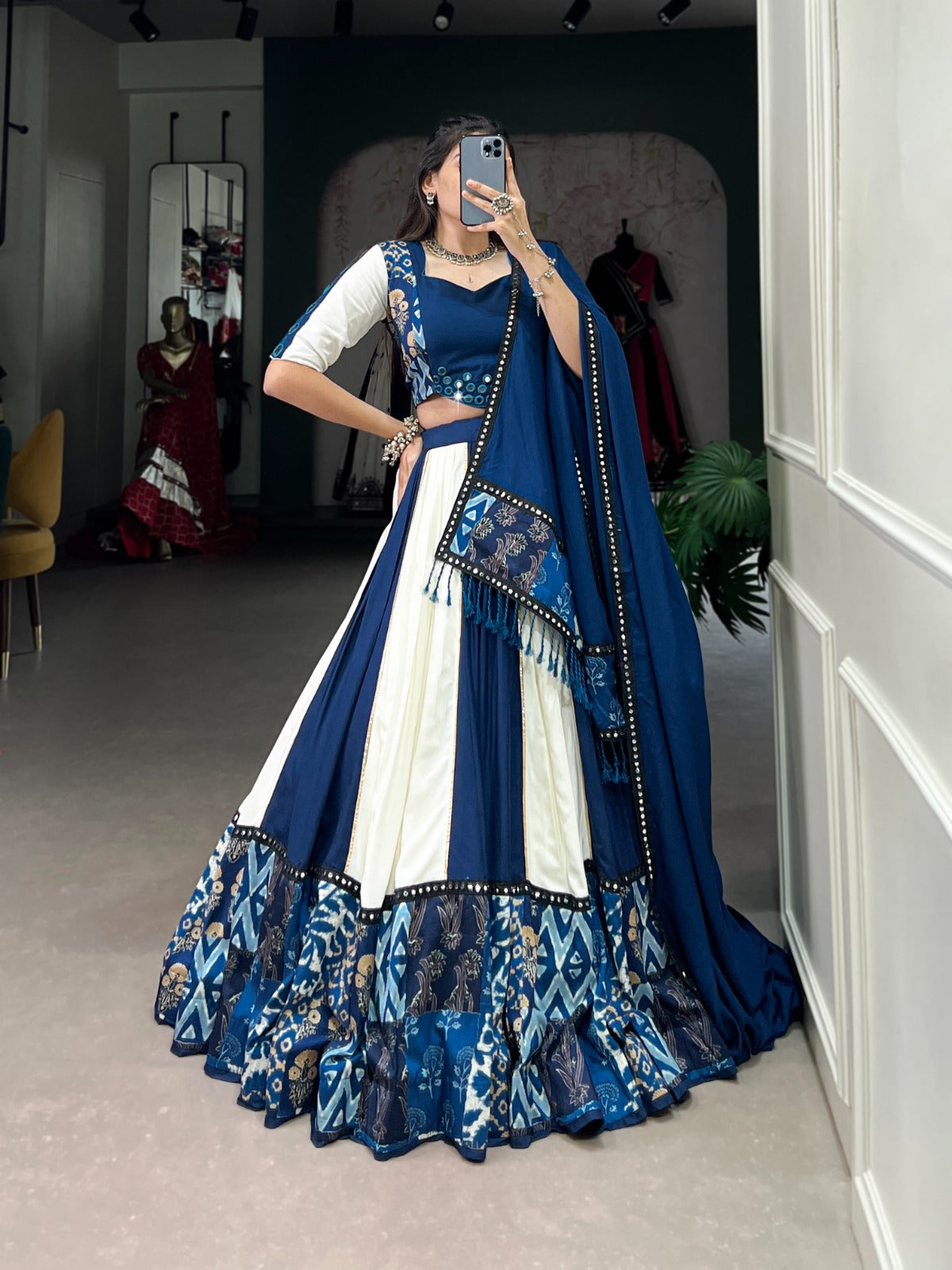 Premium Rayon with Mirror Work Lehenga Choli Collection