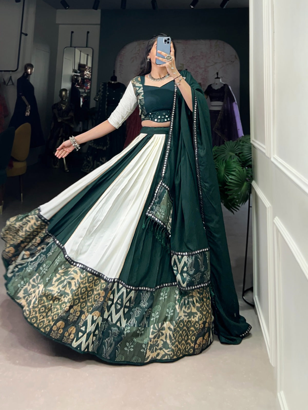 Premium Rayon with Mirror Work Lehenga Choli Collection