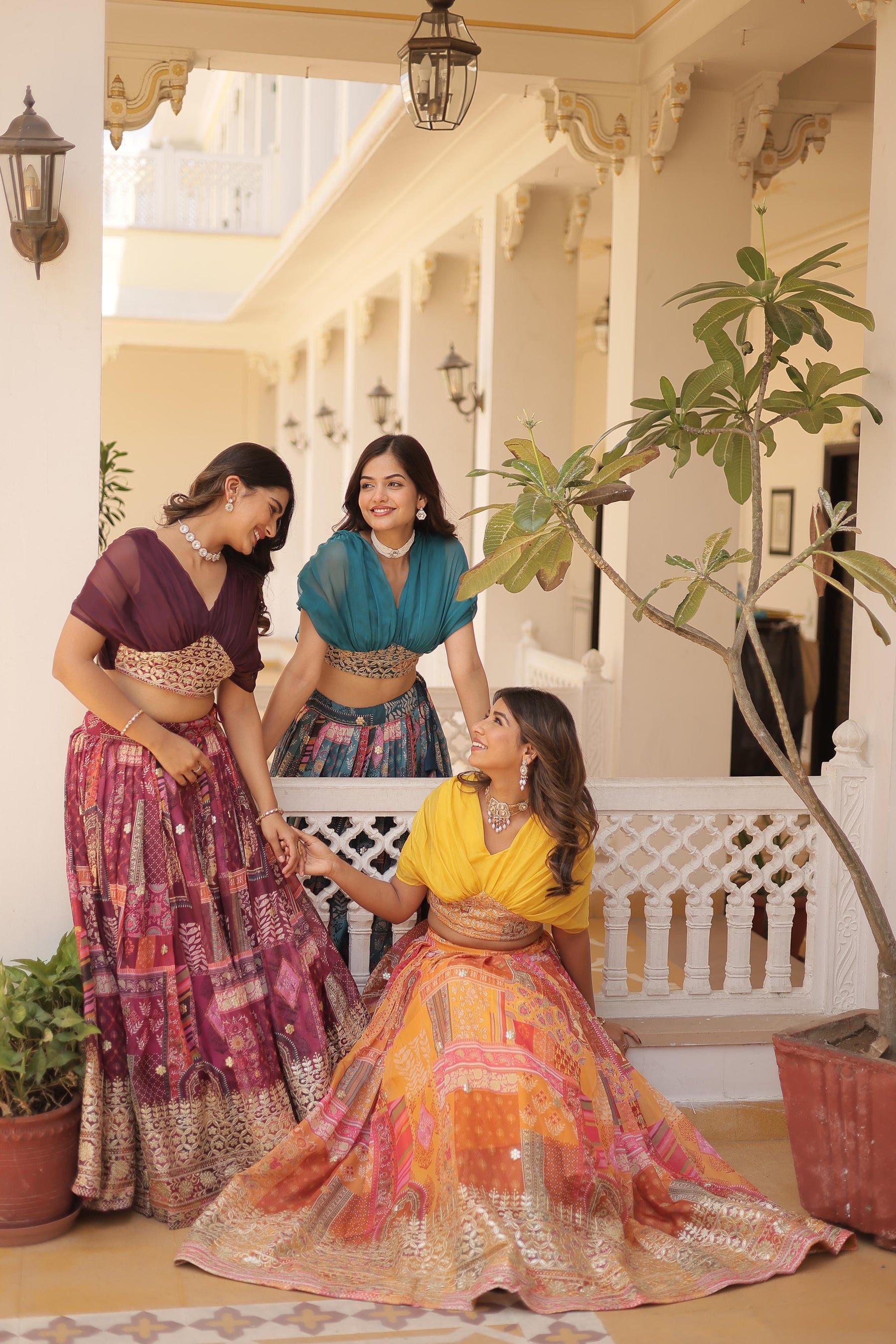 DESIGNER RUSSIAN SILK LEHENGA CHOLI