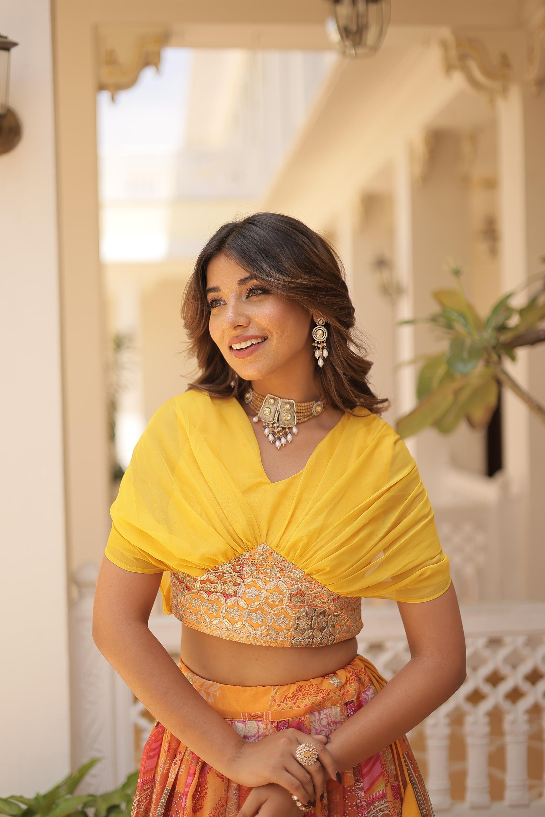 DESIGNER RUSSIAN SILK LEHENGA CHOLI
