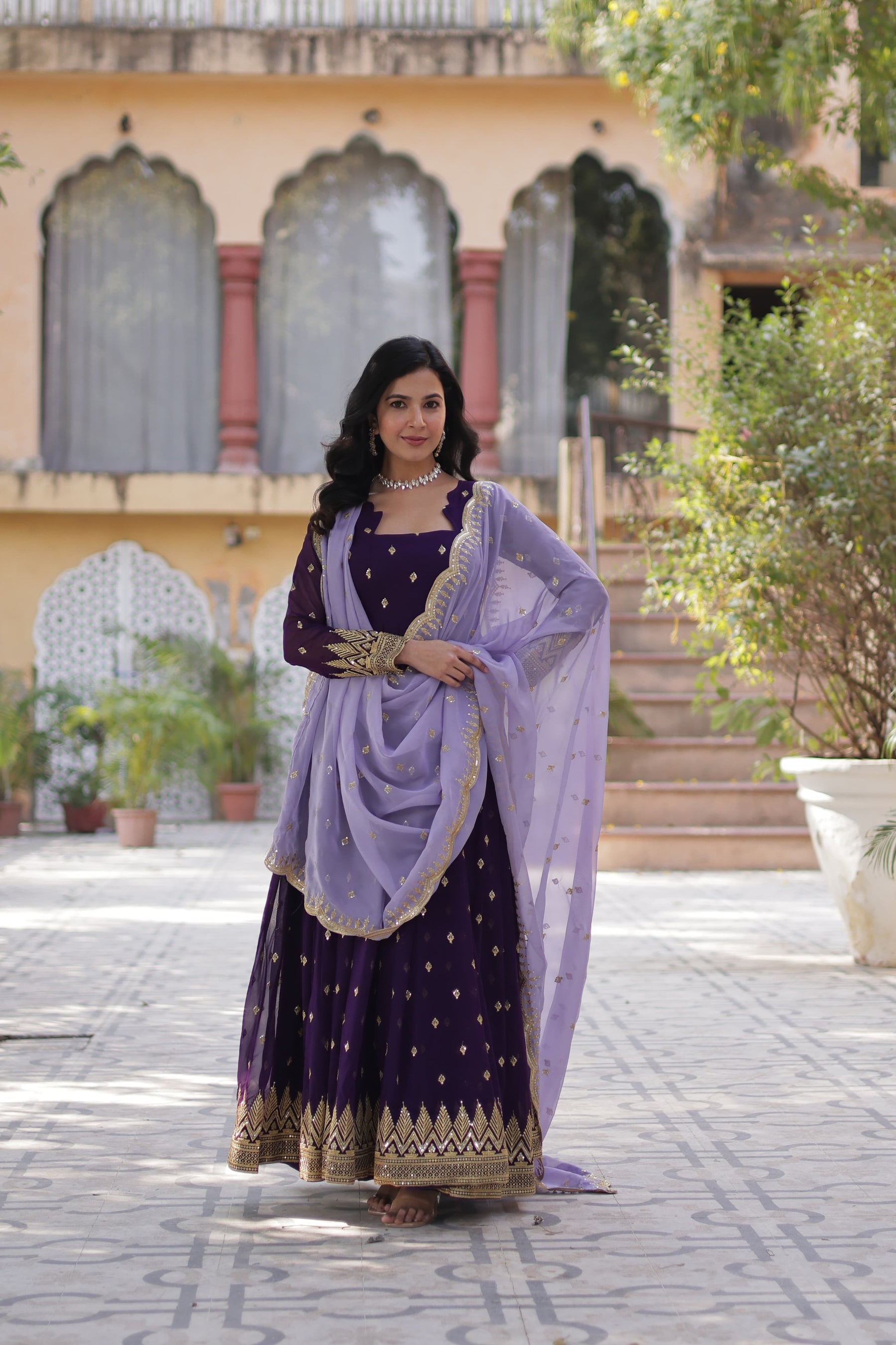 Premium Designer Gown with Dupatta