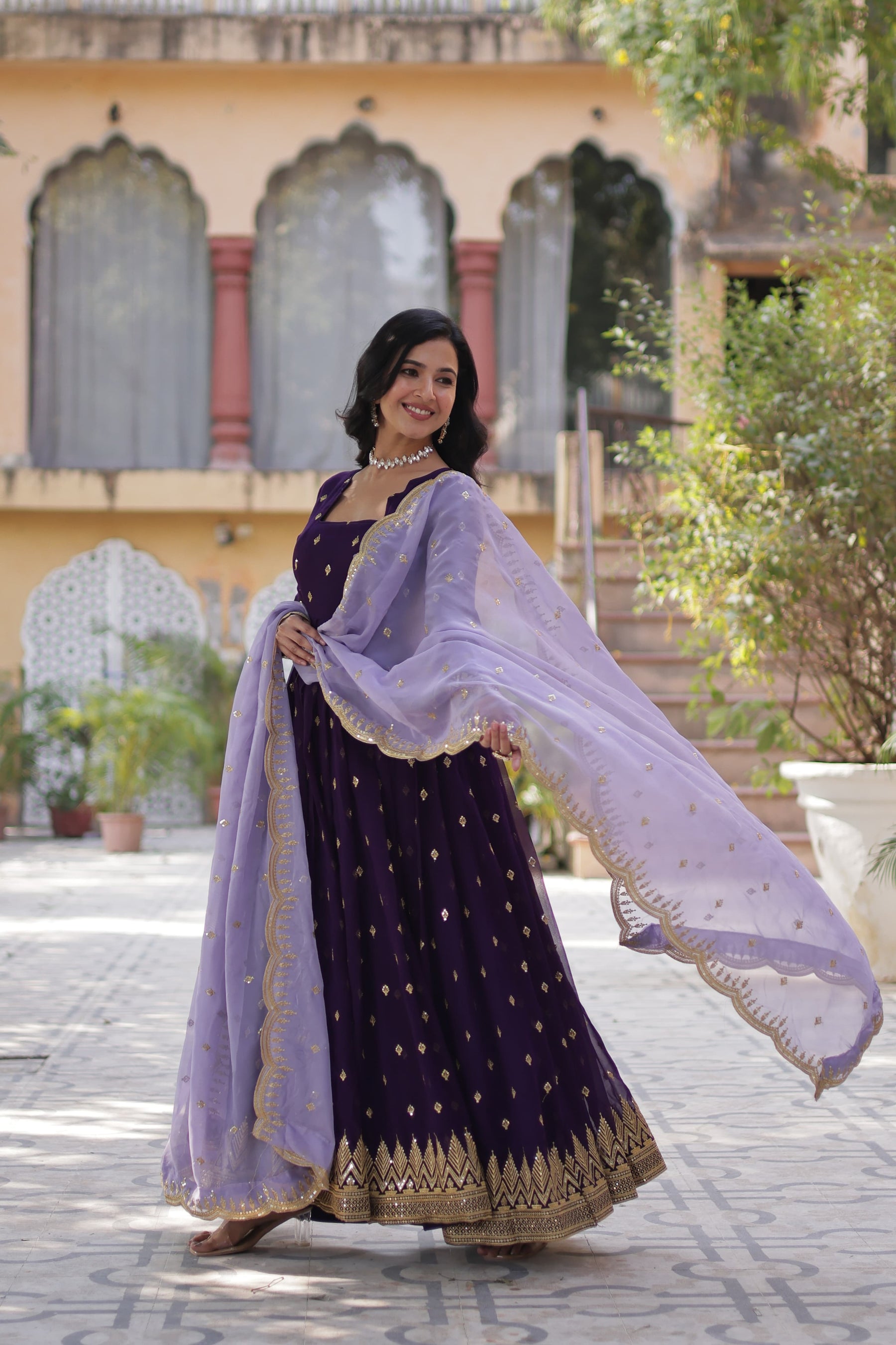 Premium Designer Gown with Dupatta