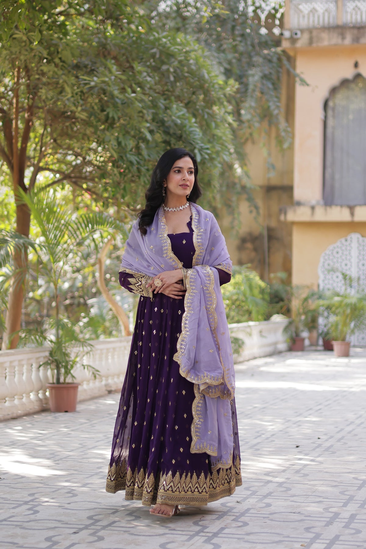 Premium Designer Gown with Dupatta