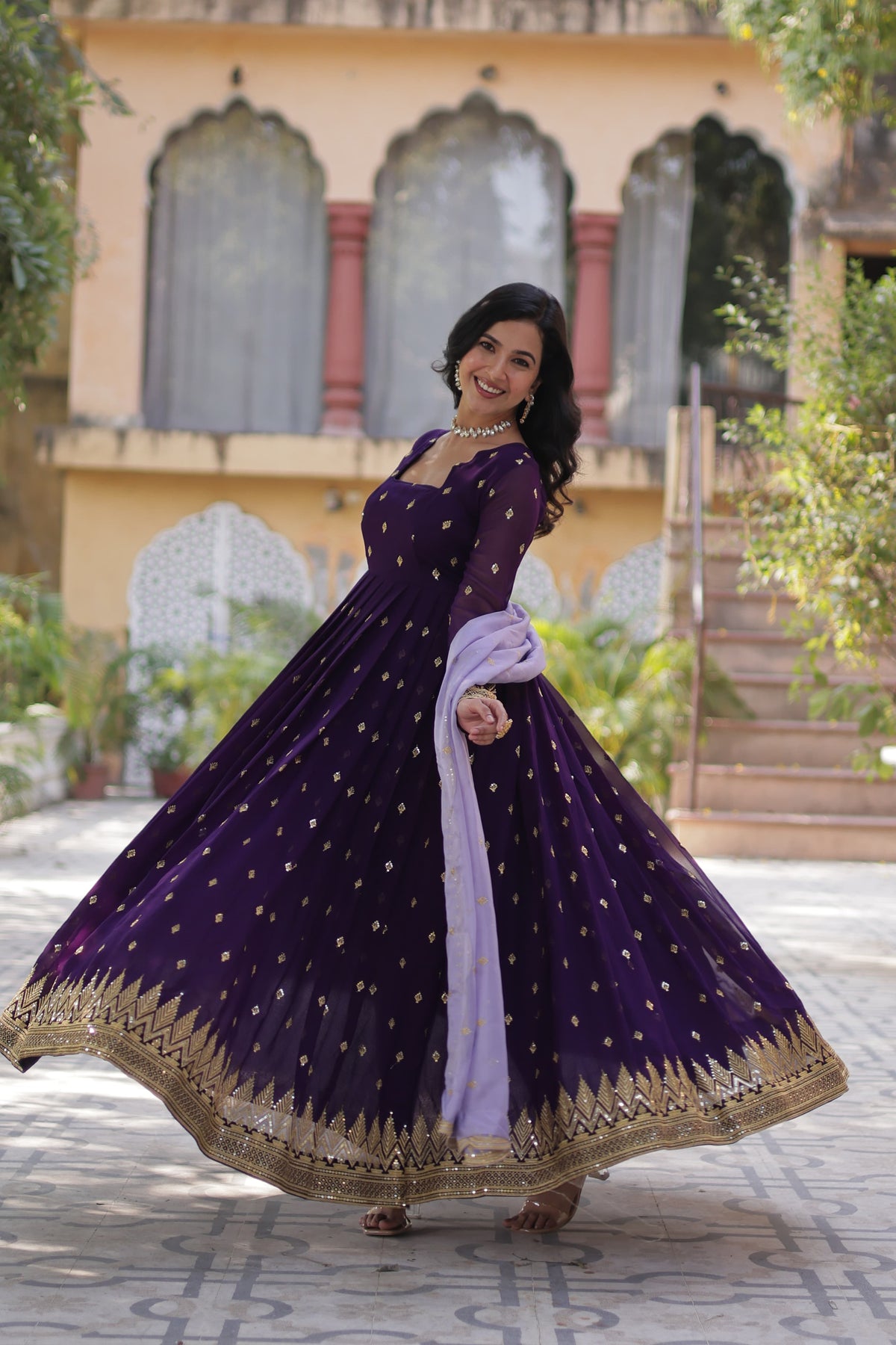 Premium Designer Gown with Dupatta