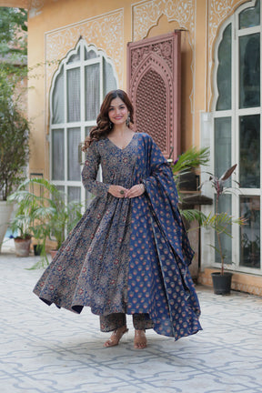 Premium Readymade Pure Cotton Kurti with Pant & Dupatta Set