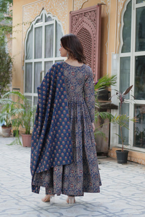Premium Readymade Pure Cotton Kurti with Pant & Dupatta Set