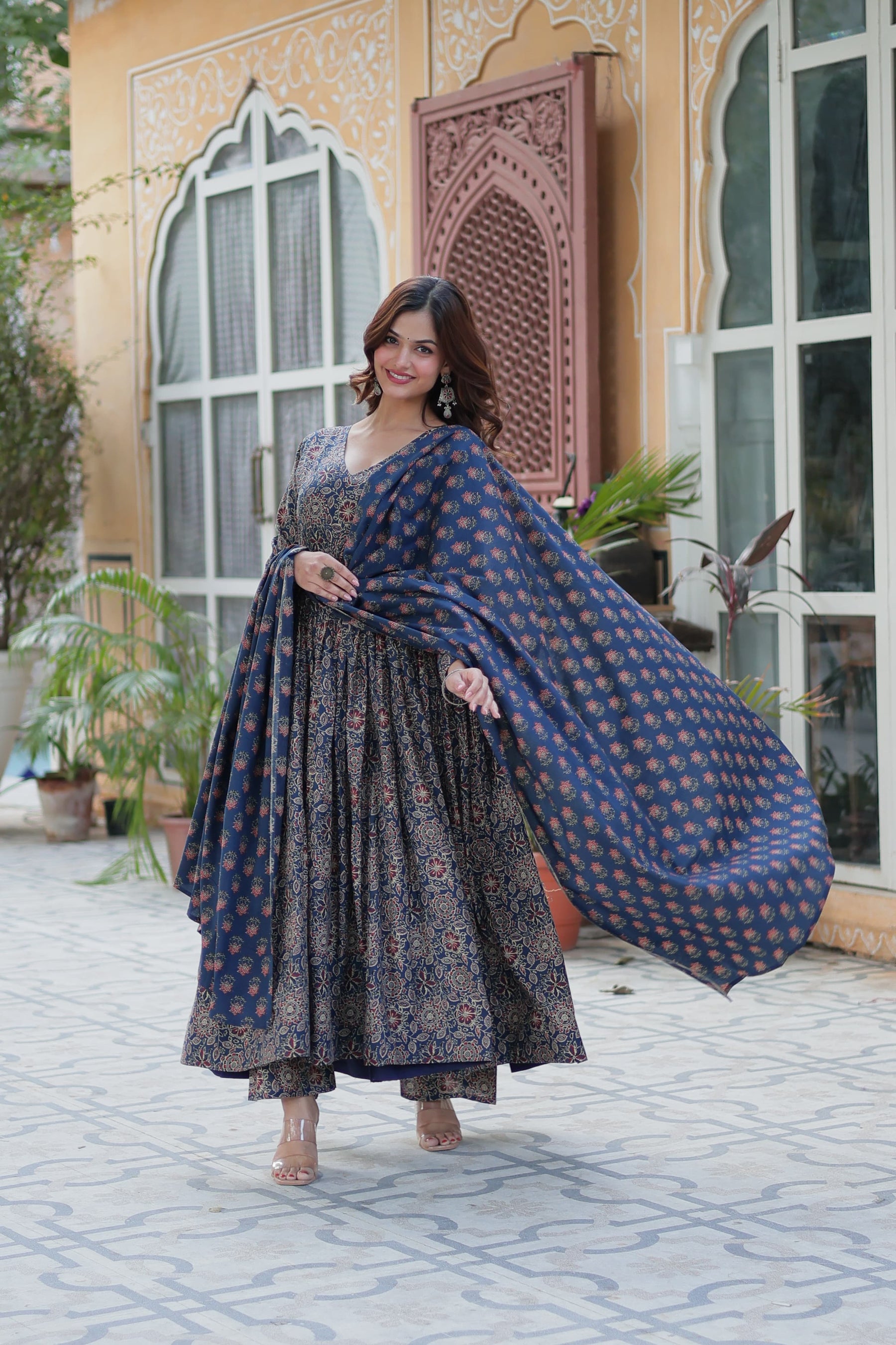 Premium Readymade Pure Cotton Kurti with Pant & Dupatta Set