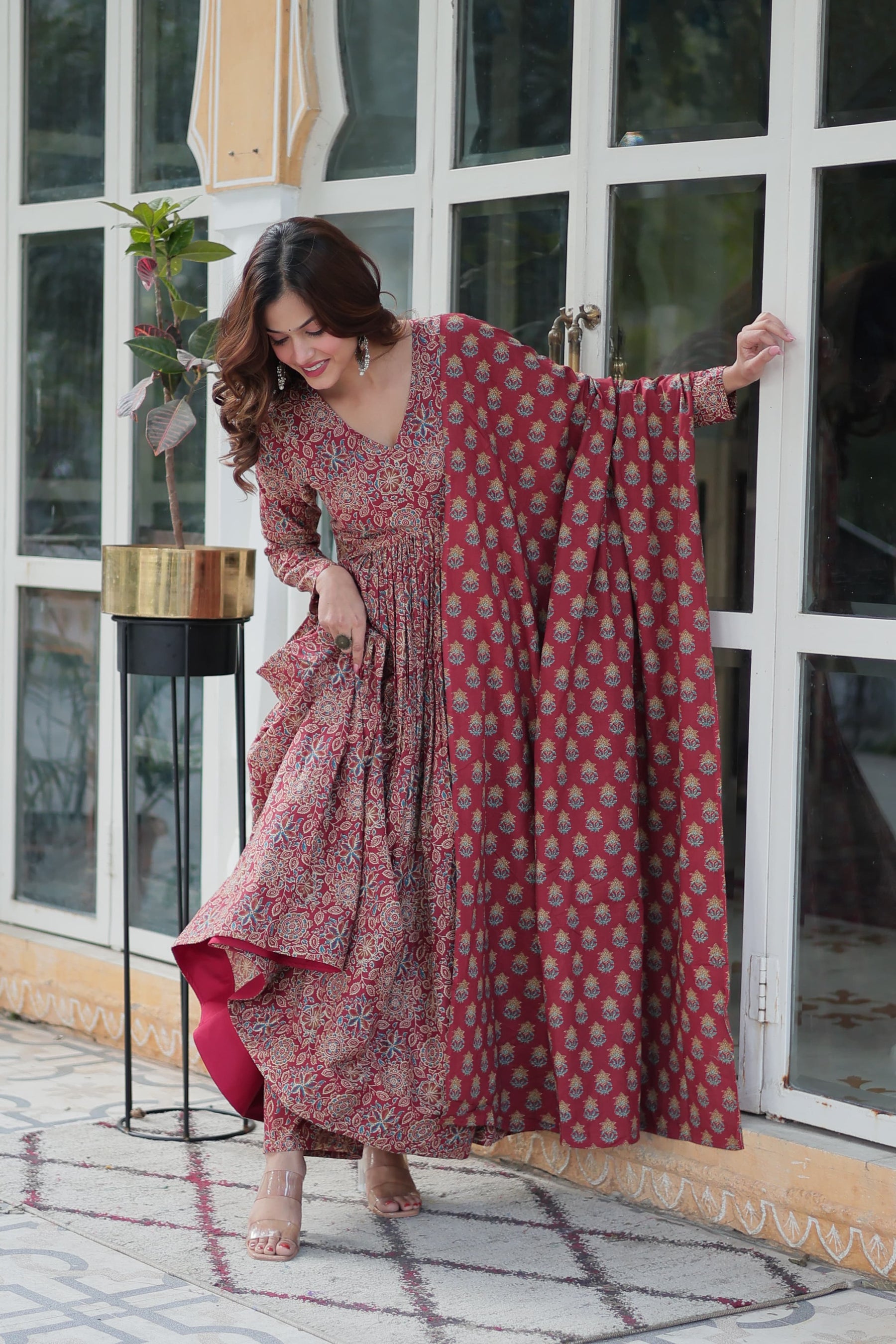 Premium Readymade Pure Cotton Kurti with Pant & Dupatta Set