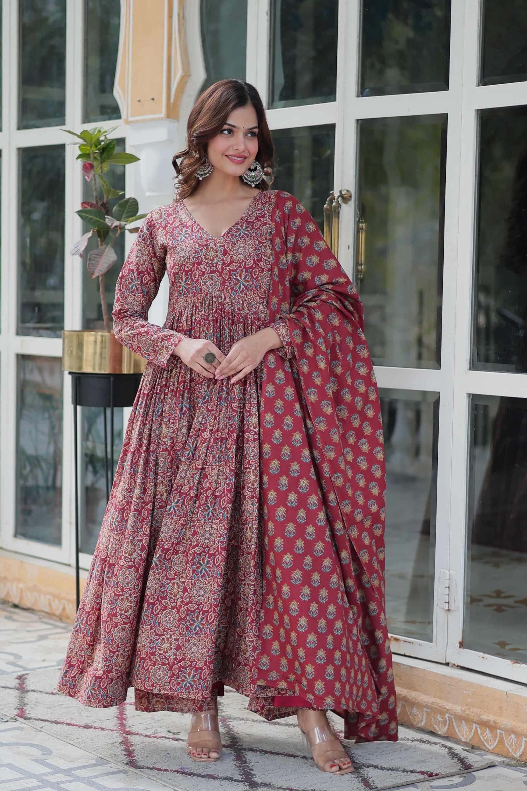 Premium Readymade Pure Cotton Kurti with Pant & Dupatta Set
