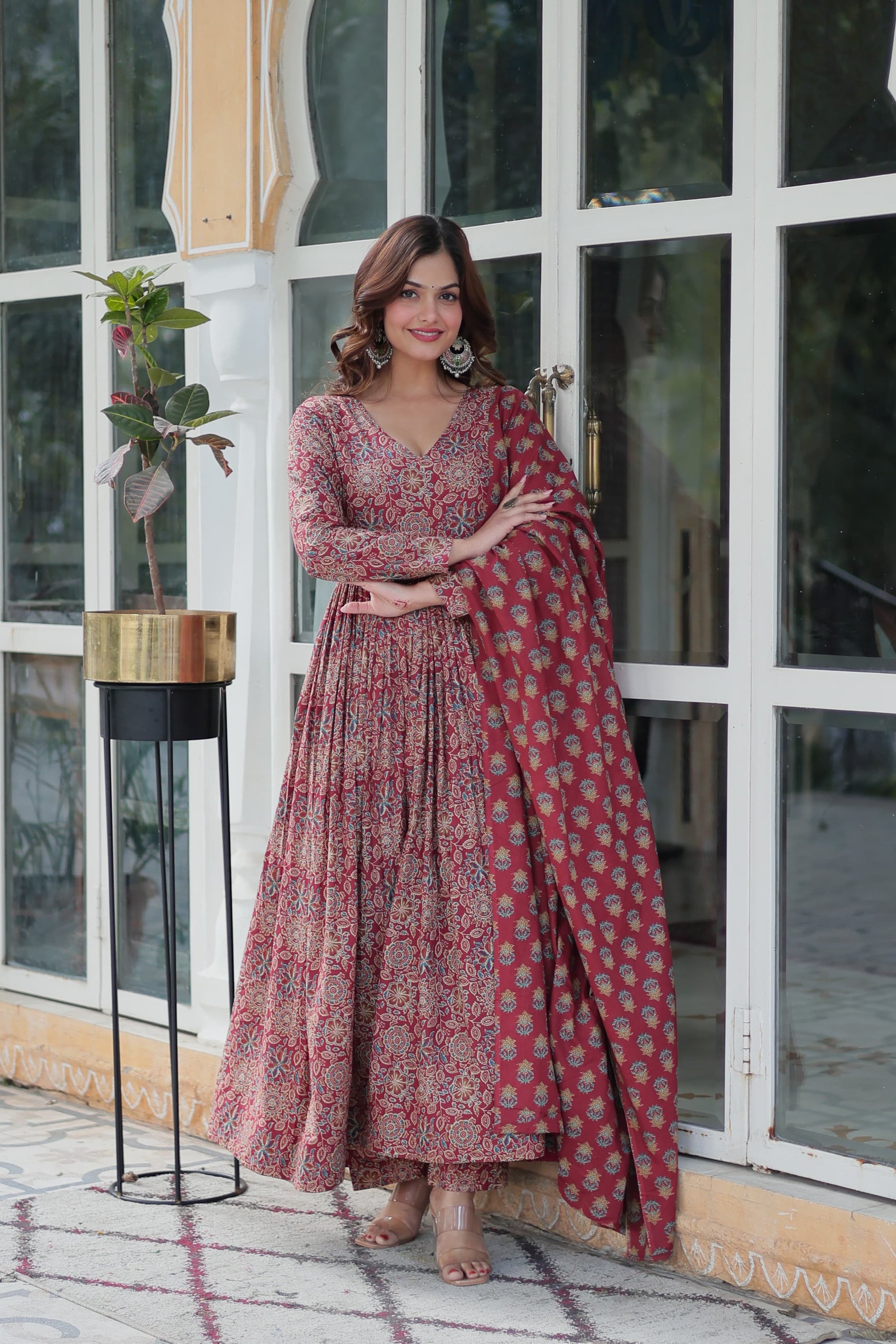 Premium Readymade Pure Cotton Kurti with Pant & Dupatta Set