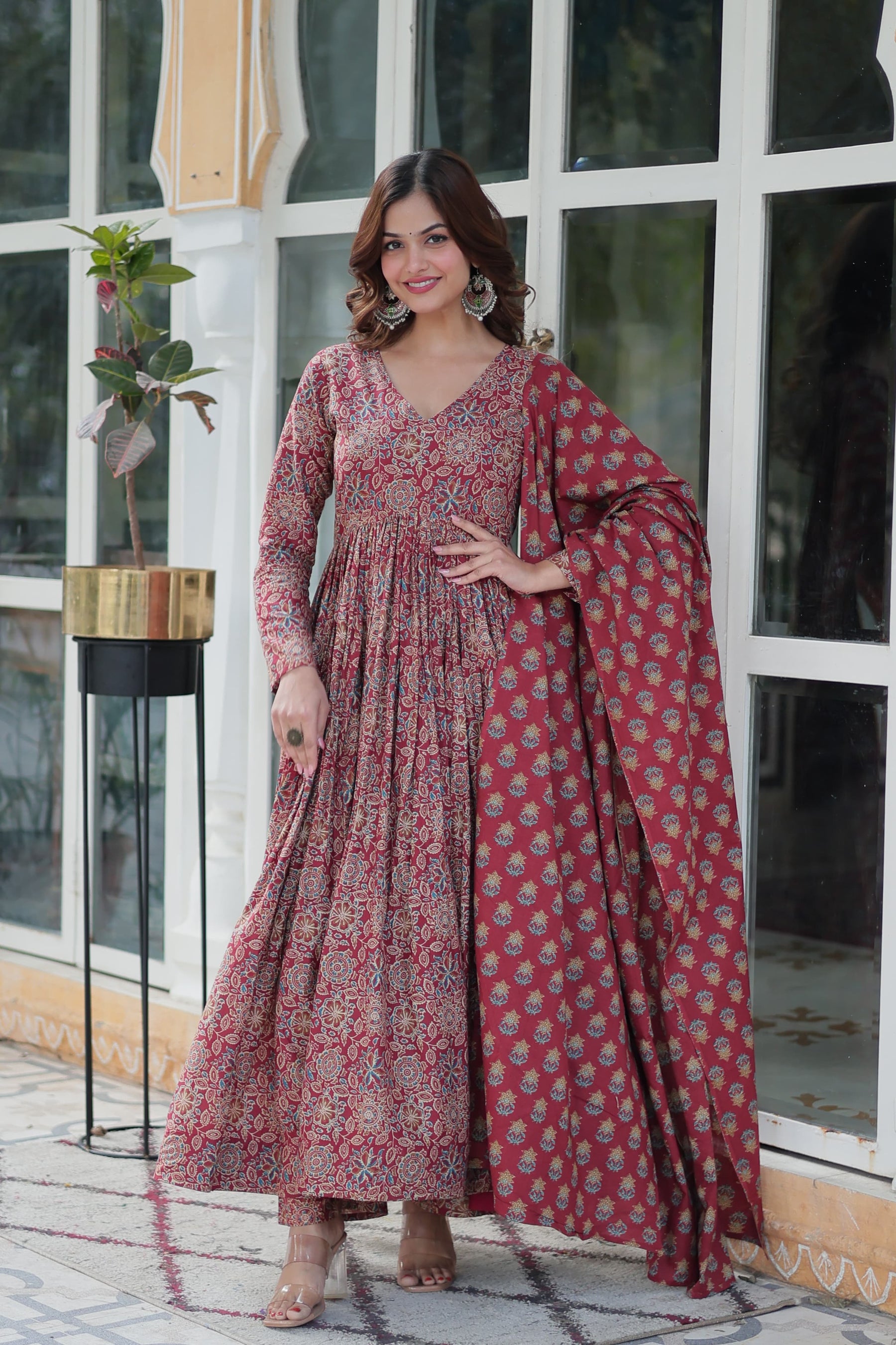 Premium Readymade Pure Cotton Kurti with Pant & Dupatta Set
