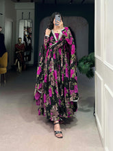 Georgette Floral Gown Collections