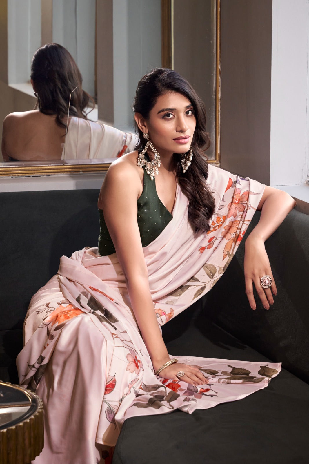 Satin Glow Printed Sarees