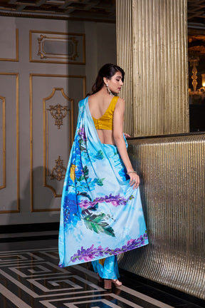 Satin Glow Printed Sarees