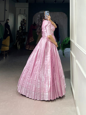 Kanjivaram Elegance with Modern Flair Gown