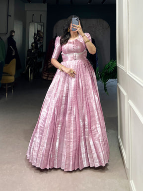 Kanjivaram Elegance with Modern Flair Gown