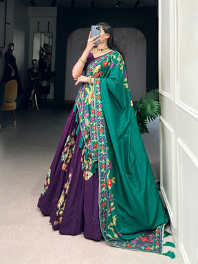 Traditional Tussar Silk Lehenga Choli Collection