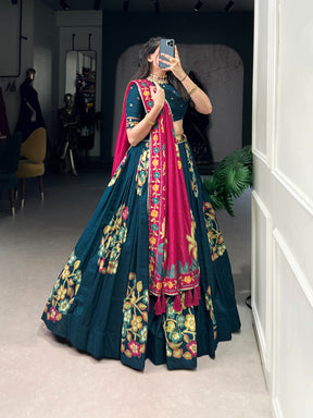 Traditional Tussar Silk Lehenga Choli Collection