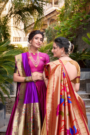 Paithani Jacquard Silk Lehenga Choli Set