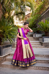 Paithani Jacquard Silk Lehenga Choli Set