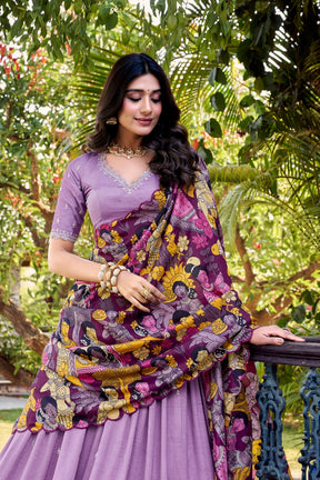 KALAMKARI ELEGANCE LEHENGA CHOLI FOR BRIDESMAIDS