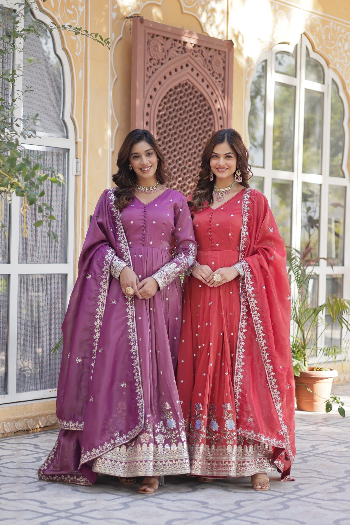 Premium Readymade Gown With Dupatta Set