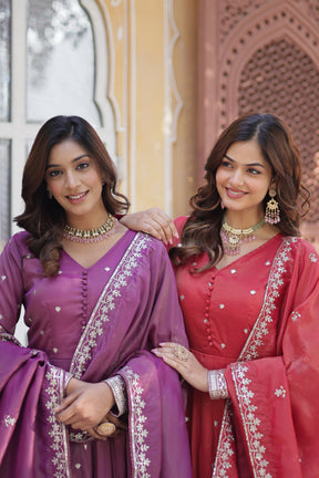 Premium Readymade Gown With Dupatta Set