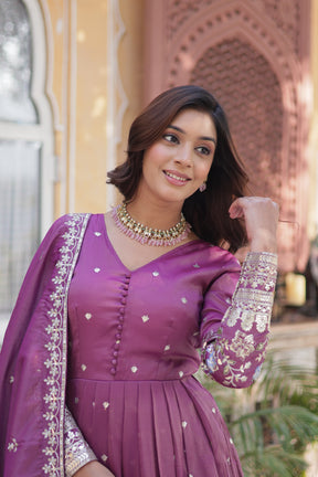 Premium Readymade Gown With Dupatta Set