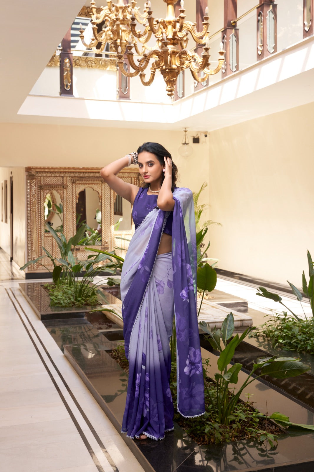 Printed Weightless Marble Sarees