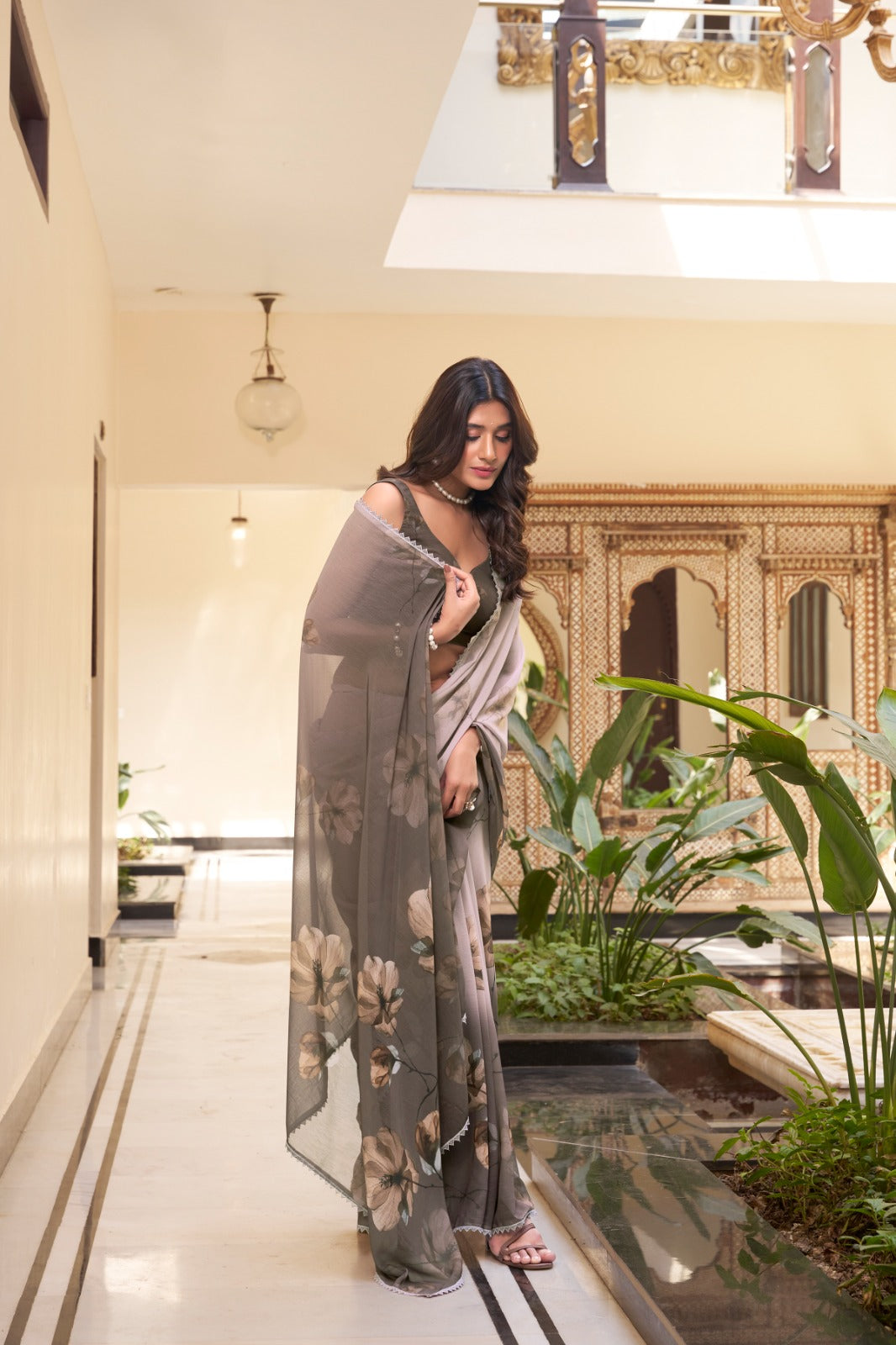 Printed Weightless Marble Sarees