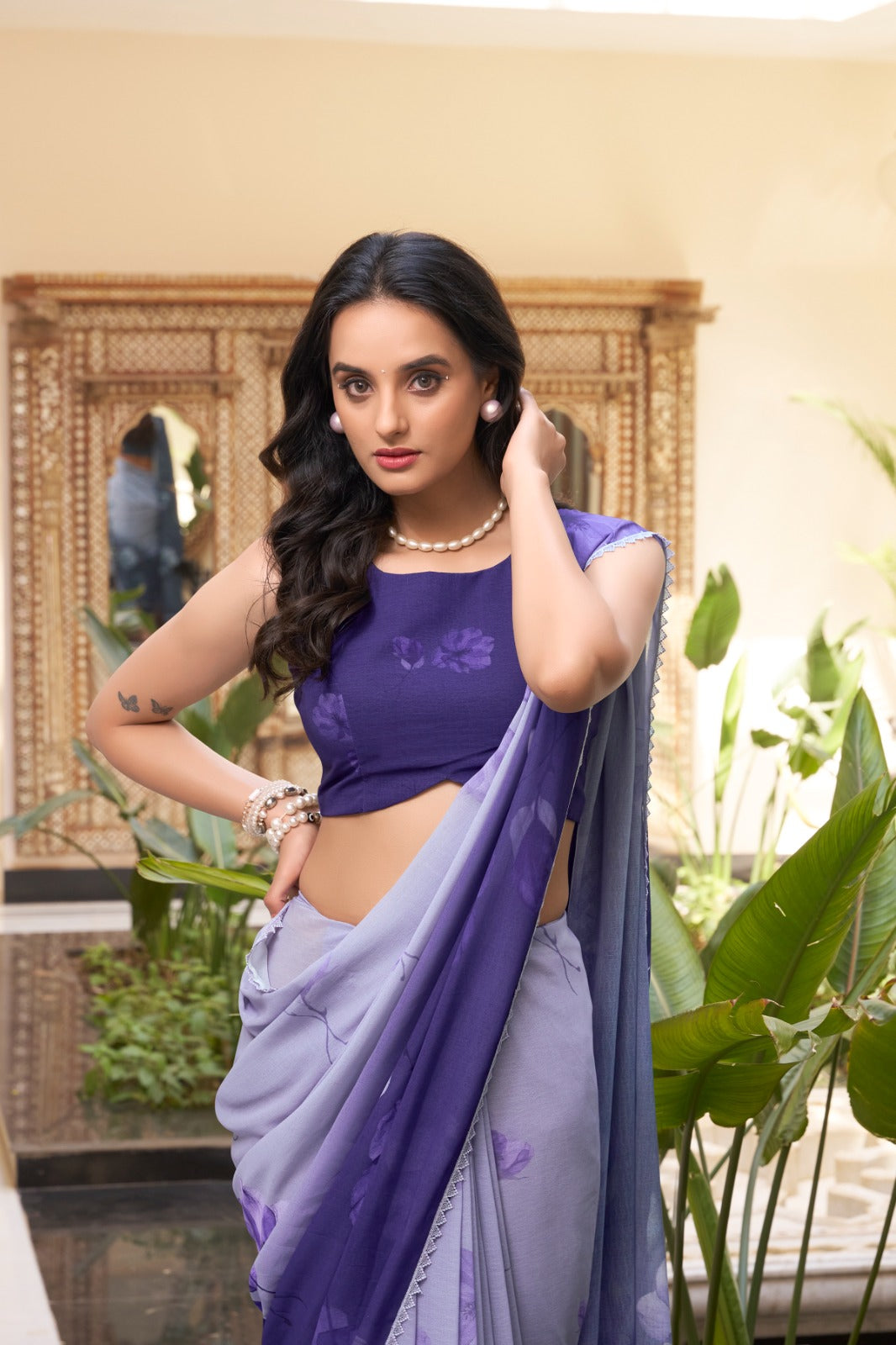 Printed Weightless Marble Sarees