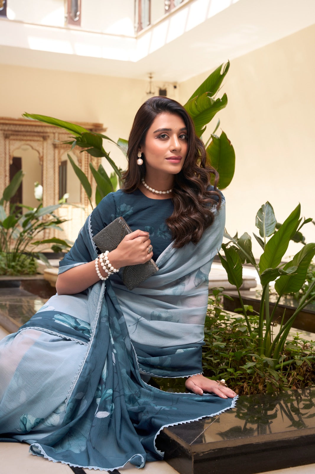 Printed Weightless Marble Sarees