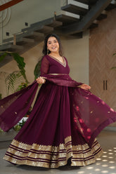 Premium Designer Readymade Gown with Dupatta