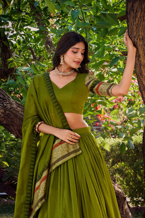 Royal Chanderi Lehenga Choli Collection