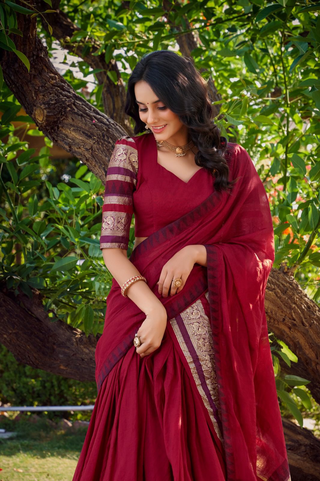 Royal Chanderi Lehenga Choli Collection