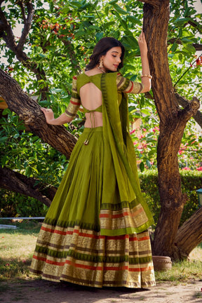 Royal Chanderi Lehenga Choli Collection