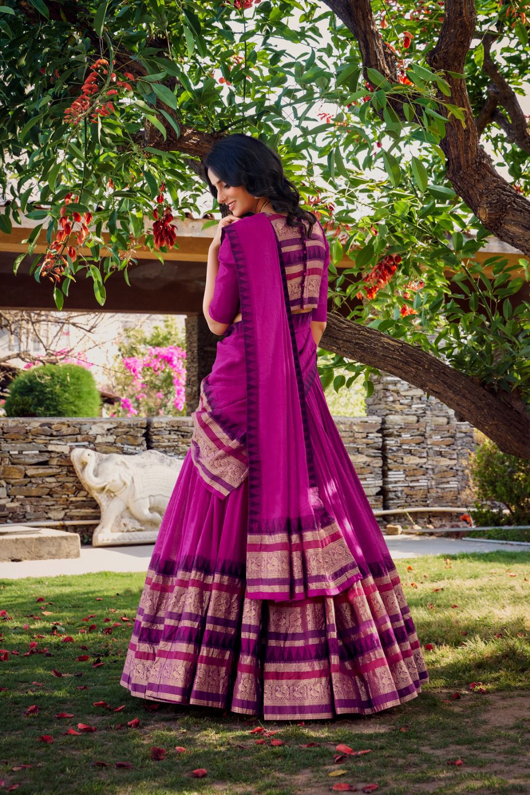 Royal Chanderi Lehenga Choli Collection