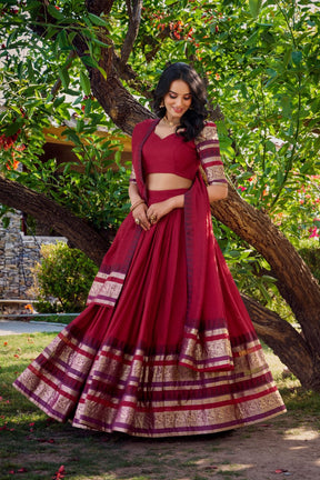 Royal Chanderi Lehenga Choli Collection