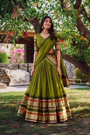 Royal Chanderi Lehenga Choli Collection