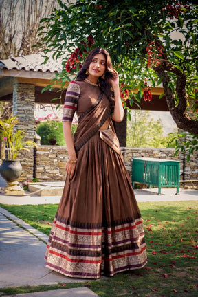 Royal Chanderi Lehenga Choli Collection