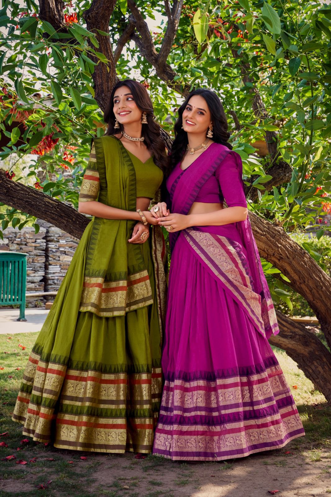 Royal Chanderi Lehenga Choli Collection