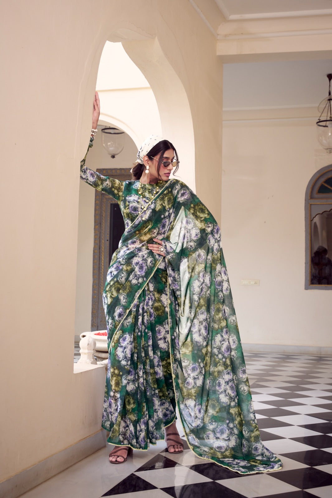 Marble Magic Saree Collection
